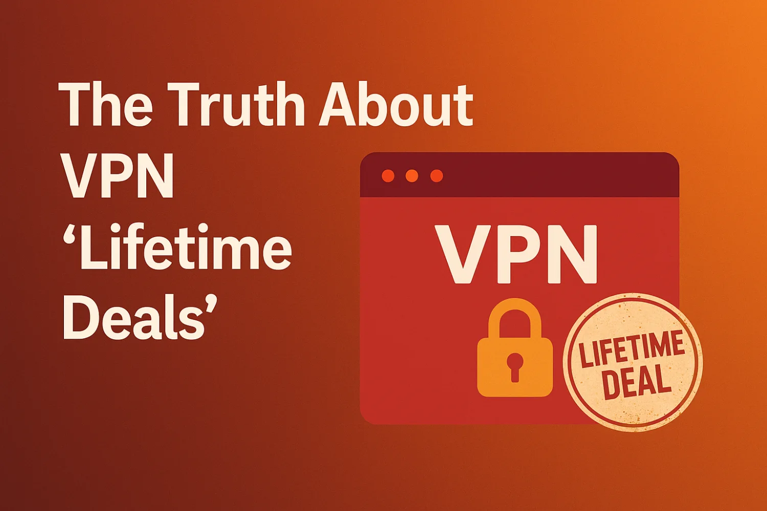What VPN Providers Don’t Want You to Know About Their ‘Lifetime Deals’